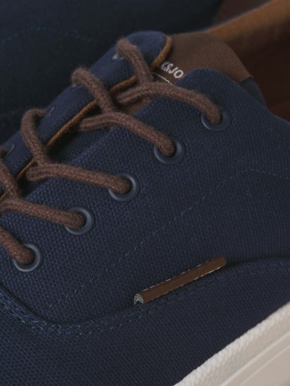Jack & Jones Lington Canvas Sneakers Navy Blazer - Calzado de hombre 40-52 - Zapatillas de hombre tallas 40-52