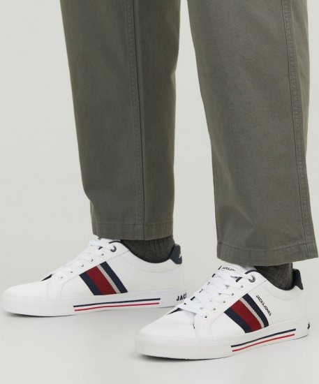 Jack & Jones Gorgon Sneakers Bright White - Calzado de hombre 40-52 - Zapatillas de hombre tallas 40-52