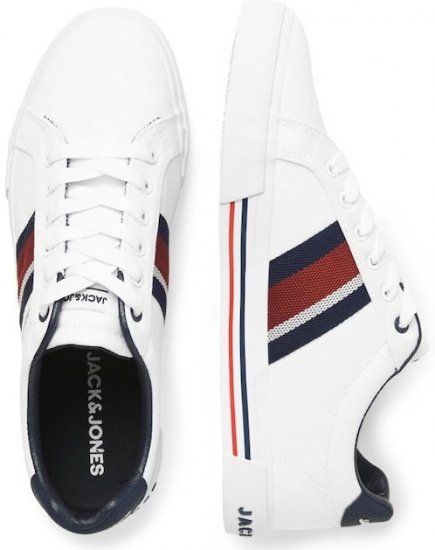 Jack & Jones Gorgon Sneakers Bright White - Calzado de hombre 40-52 - Zapatillas de hombre tallas 40-52