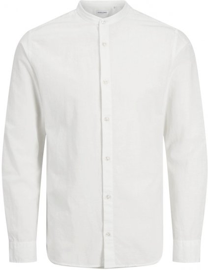Jack & Jones Breeze Poplin Long Sleeve Shirt White - Camisas - Camisas 2XL-10XL