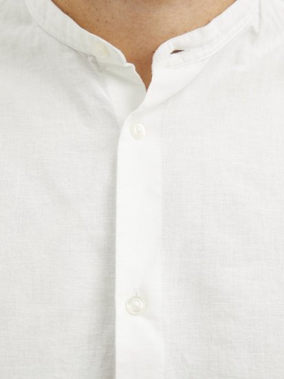 Jack & Jones Breeze Poplin Long Sleeve Shirt White - Camisas - Camisas 2XL-10XL