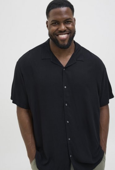 Jack & Jones Jeff Resort Shirt Black - Camisas - Camisas 2XL-10XL