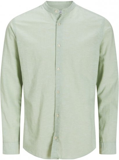 Jack & Jones Breeze Poplin Long Sleeve Shirt Iceberg Green - Camisas - Camisas 2XL-10XL