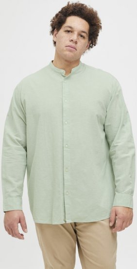 Jack & Jones Breeze Poplin Long Sleeve Shirt Iceberg Green - Camisas - Camisas 2XL-10XL
