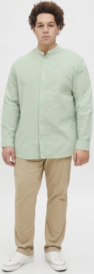 Jack & Jones Breeze Poplin Long Sleeve Shirt Iceberg Green - Camisas - Camisas 2XL-10XL