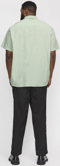 Jack & Jones Breeze Linen Blend Short Sleeve Shirt Iceberg Green - Camisas - Camisas 2XL-10XL