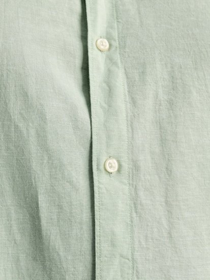 Jack & Jones Breeze Linen Blend Short Sleeve Shirt Iceberg Green - Camisas - Camisas 2XL-10XL