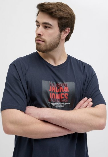 Jack & Jones Hudson Crew Neck T-Shirt Navy - Camisetas - Camisetas - 2XL-14XL