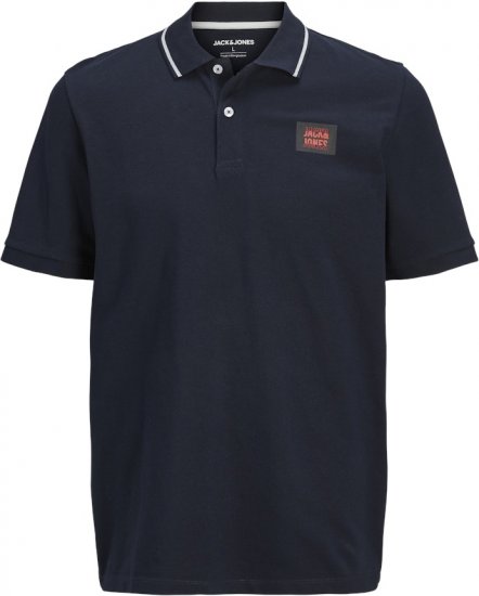 Jack & Jones Hudson Short Sleeve Polo Dark Navy - Polos - Polos 2XL-8XL