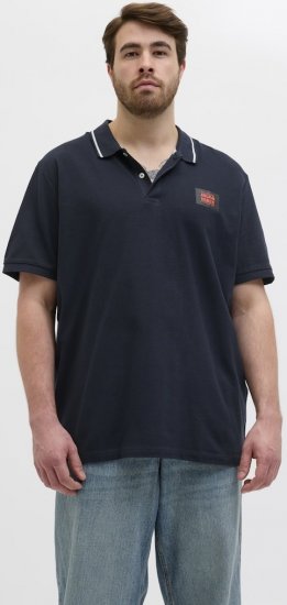 Jack & Jones Hudson Short Sleeve Polo Dark Navy - Polos - Polos 2XL-8XL