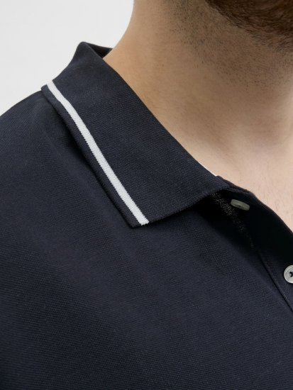 Jack & Jones Hudson Short Sleeve Polo Dark Navy - Polos - Polos 2XL-8XL