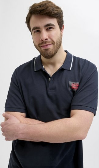 Jack & Jones Hudson Short Sleeve Polo Dark Navy - Polos - Polos 2XL-8XL