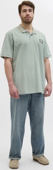 Jack & Jones Hudson Short Sleeve Polo Iceberg Green - Polos - Polos 2XL-8XL