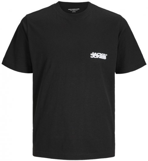 Jack & Jones Sago Branded Crew Neck T-Shirt Black - Camisetas - Camisetas - 2XL-14XL