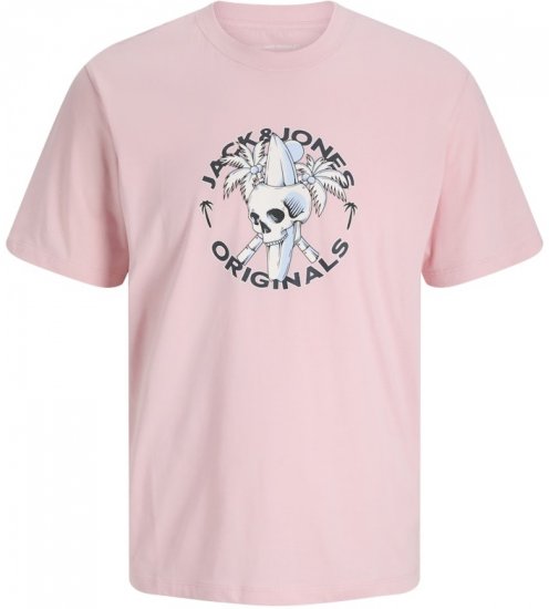 Jack & Jones Skull Coast Crew Neck T-Shirt Tickled Pink - Camisetas - Camisetas - 2XL-14XL