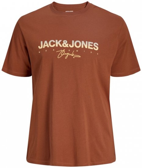 Jack & Jones Canggu Crew Neck T-Shirt Brown - Camisetas - Camisetas - 2XL-14XL