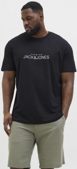 Jack & Jones Lavance Crew Neck T-Shirt Black Beauty - Camisetas - Camisetas - 2XL-14XL
