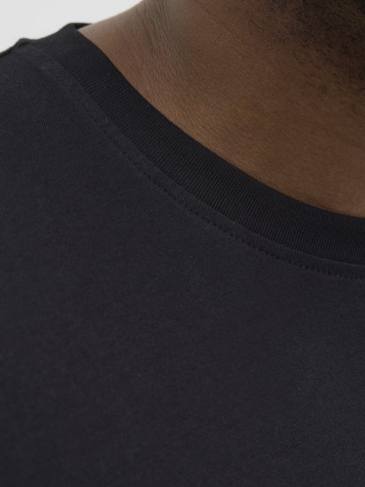 Jack & Jones Lavance Crew Neck T-Shirt Black Beauty - Camisetas - Camisetas - 2XL-14XL