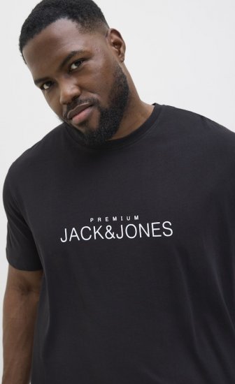 Jack & Jones Lavance Crew Neck T-Shirt Black Beauty - Camisetas - Camisetas - 2XL-14XL