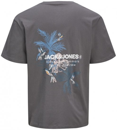 Jack & Jones Hawaii Crew Neck T-Shirt Grey - Camisetas - Camisetas - 2XL-14XL