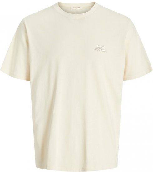 Jack & Jones Almeria Back Print T-Shirt Antique White - Camisetas - Camisetas - 2XL-14XL