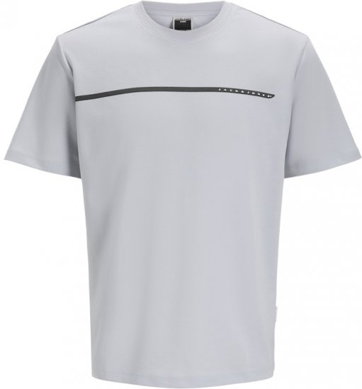 Jack & Jones Fusion Black Line Crew Neck T-Shirt Grey - Camisetas - Camisetas - 2XL-14XL