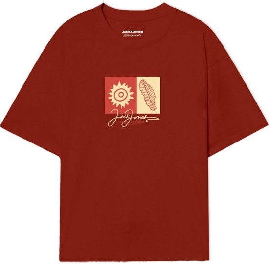 Jack & Jones Canggu Crew Neck T-Shirt Arabian Spice - Camisetas - Camisetas - 2XL-14XL