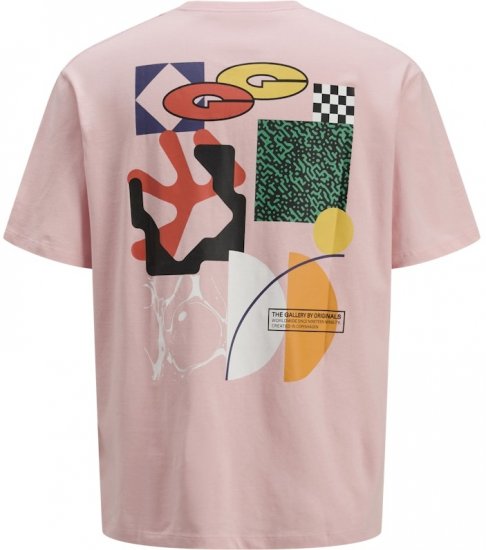 Jack & Jones Fold Crew Neck T-Shirt Tickled Pink - Camisetas - Camisetas - 2XL-14XL