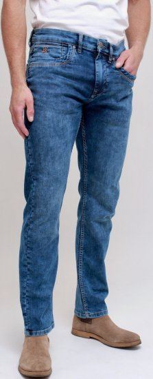 Kam Jeans Jacob Knitted Denim Reg Fit Jeans Light Wash Blue - Vaqueros & pantalones - Vaqueros y Pantalones - W40-W70