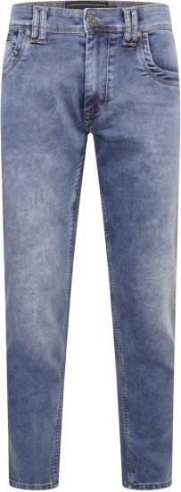 Kam Jeans Jacob Knitted Denim Reg Fit Jeans Light Wash Blue - Vaqueros & pantalones - Vaqueros y Pantalones - W40-W70