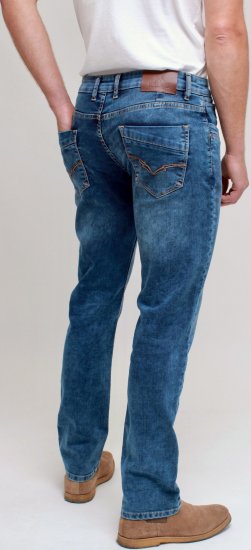 Kam Jeans Jacob Knitted Denim Reg Fit Jeans Light Wash Blue - Vaqueros & pantalones - Vaqueros y Pantalones - W40-W70