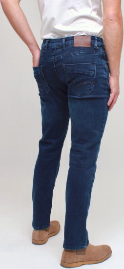 Kam Jeans Jacob Knitted Denim Reg Fit Jeans Mid Wash Blue - Vaqueros & pantalones - Vaqueros y Pantalones - W40-W70