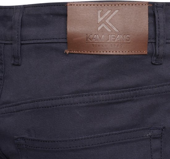 Kam Jeans 265 5 Pocket Weave Stretch Pants Navy - Vaqueros & pantalones - Vaqueros y Pantalones - W40-W70