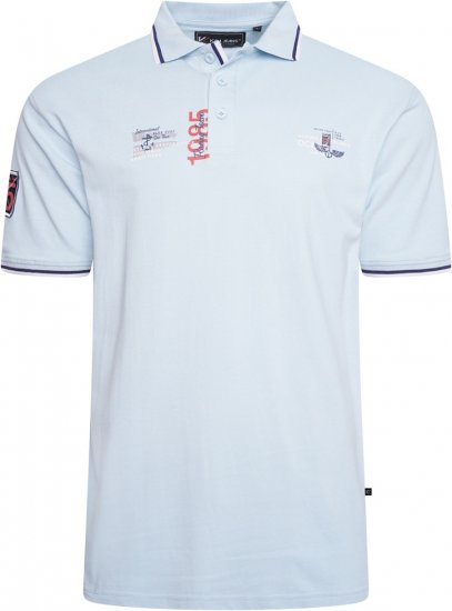 Kam Jeans 5512 1985 Racing Team Polo Blue - Polos - Polos 2XL-8XL