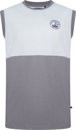 Kam Jeans 5764 Palm Springs Vest Sleeveless T-Shirt Griffin Grey - Camisetas - Camisetas - 2XL-14XL
