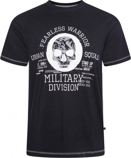 Kam Jeans 5769 Fearless Warrior T-Shirt Black - Camisetas - Camisetas - 2XL-14XL