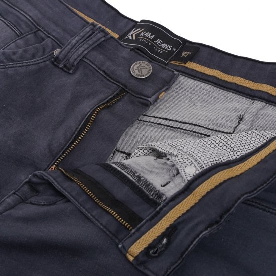 Kam Jeans Pepe Knitted Denim Shorts Charcoal - Pantalones cortos - Pantalones cortos W40-W60