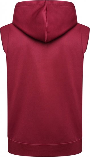 Kam Jeans TS006 Retro Pannelled Tracky Set (Shorts/Sleeveless Hoodie) Red - Chándales - Chándales Tallas Grandes Hombre