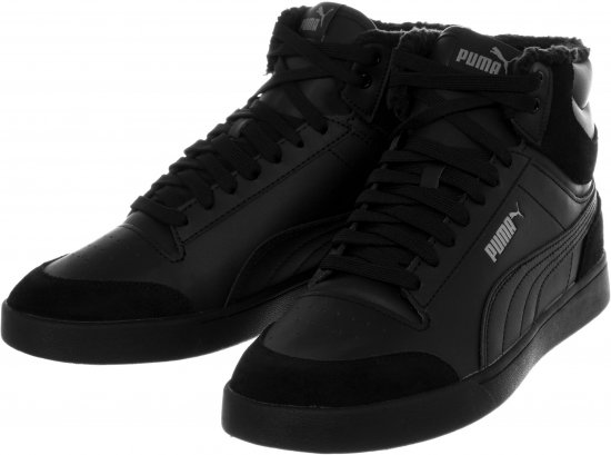 Puma Shuffle Mid Fur Shoes Black - Calzado de hombre 40-52 - Zapatillas de hombre tallas 40-52