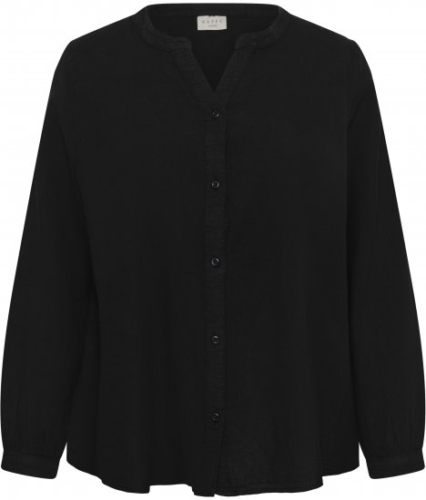 Kaffe Curve Nana Camisa de manga larga Negro - Blusas y túnicas - 