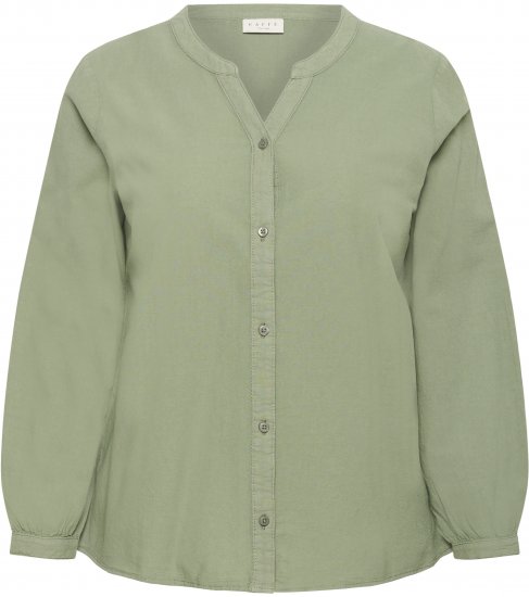 Kaffe Curve Nana Camisa de manga larga Verde - Blusas y túnicas - 