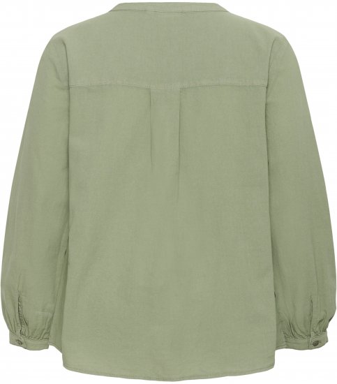 Kaffe Curve Nana Camisa de manga larga Verde - Blusas y túnicas - 