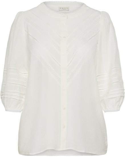 Kaffe Curve Liwa Shirt Chalk - Blusas tipo camisa - 