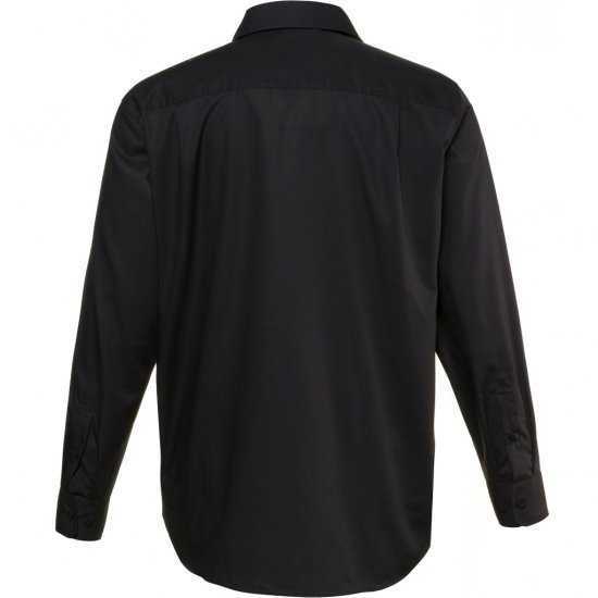 JP1880 Shirt Business Modern Fit Long Sleeve Non-Iron Black TALL - ROPA DE HOMBRE MT-6XLT - Tamaños de talle alto