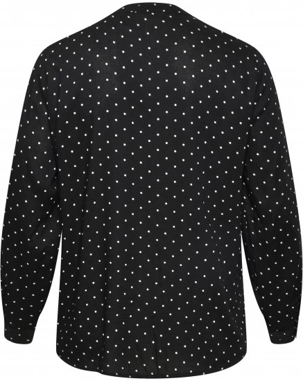 Kaffe Curve Joy Blusa Negro/Blanco De Lunares - Blusas y túnicas - 