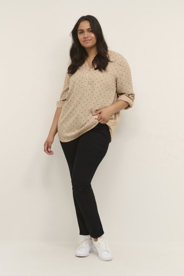 Kaffe Curve Joy Blusa Nomad/Negro De Lunares - Blusas y túnicas - 