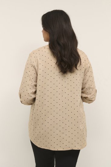 Kaffe Curve Joy Blusa Nomad/Negro De Lunares - Blusas y túnicas - 