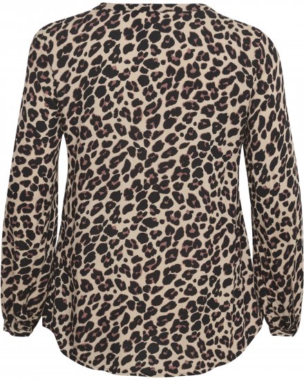 Kaffe Curve Mirta Tilly Blusa Con Estampado De Leopardo - Blusas y túnicas - 