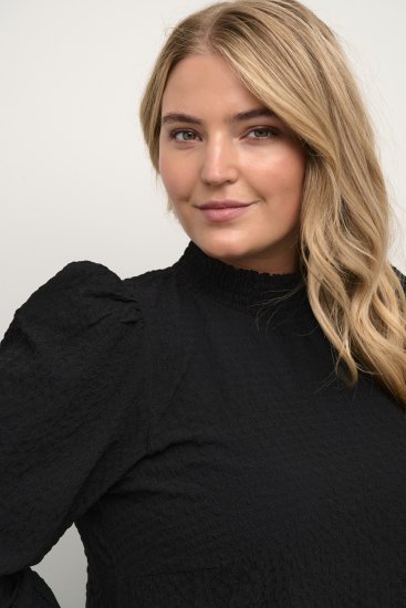 Kaffe Curve Ditta Smock Blusa Negro Profundo - Blusas y túnicas - 
