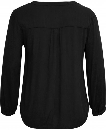 Kaffe Curve Ami Manga larga Blusa Negro intenso - Camisetas - 
